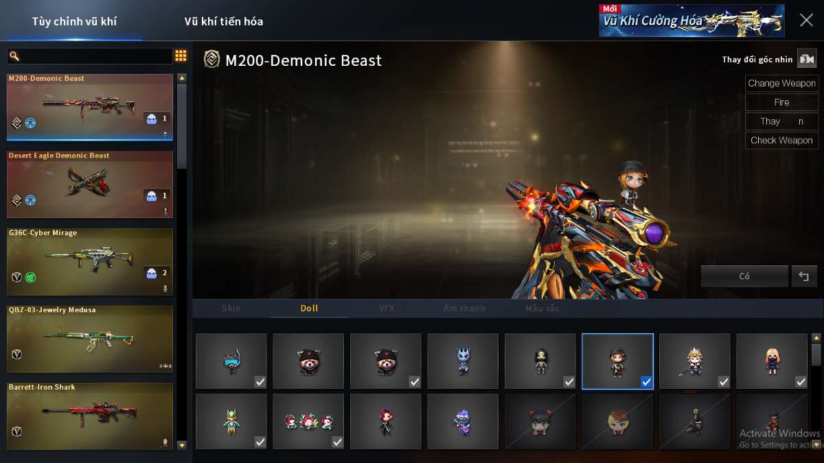 shop acc cf uy tin gia re